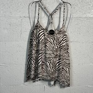 Coco Reef animal print  Mesh Underwire Bra-Sized Tankini Top 34C